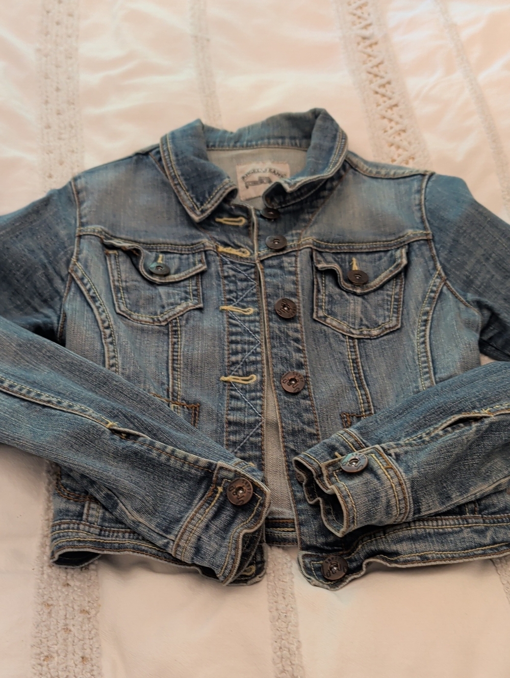 Angels Jeans Faded Blue Denim Jacket